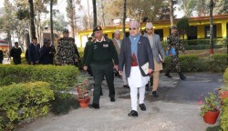 सेनाको यान्त्रिक सेवा महानिर्देशनालय निरीक्षणमा रक्षामन्त्री